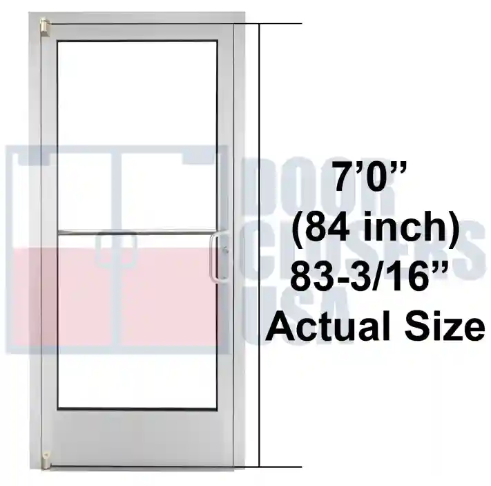 7’0” (84 Inches) 83-3/16” Actual Size