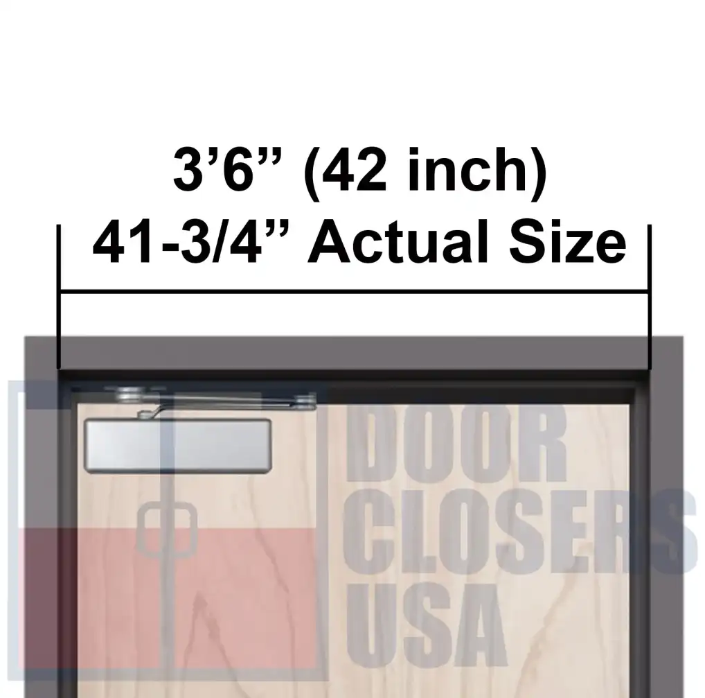 3'6" (42 inch)<br>ctual Width 41-3/4"