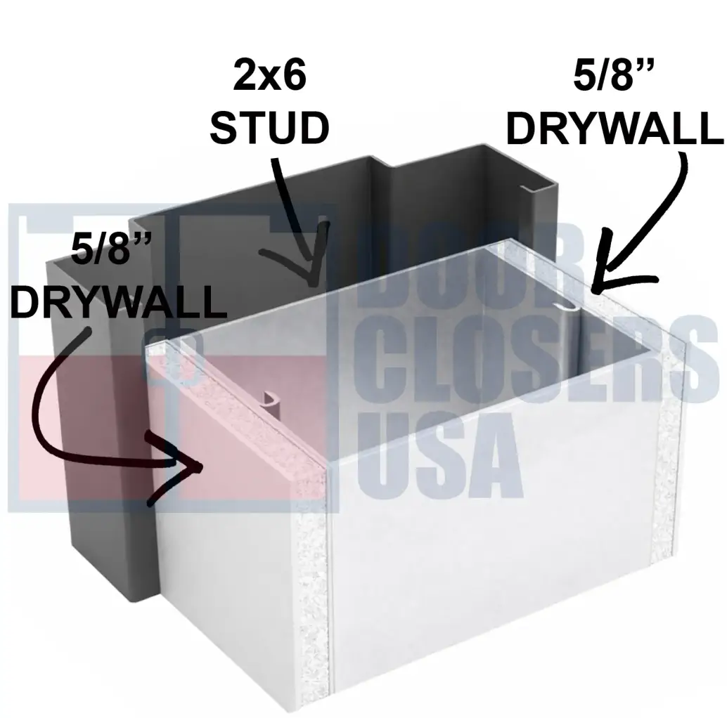 7-1/4 (w/ wood stud)